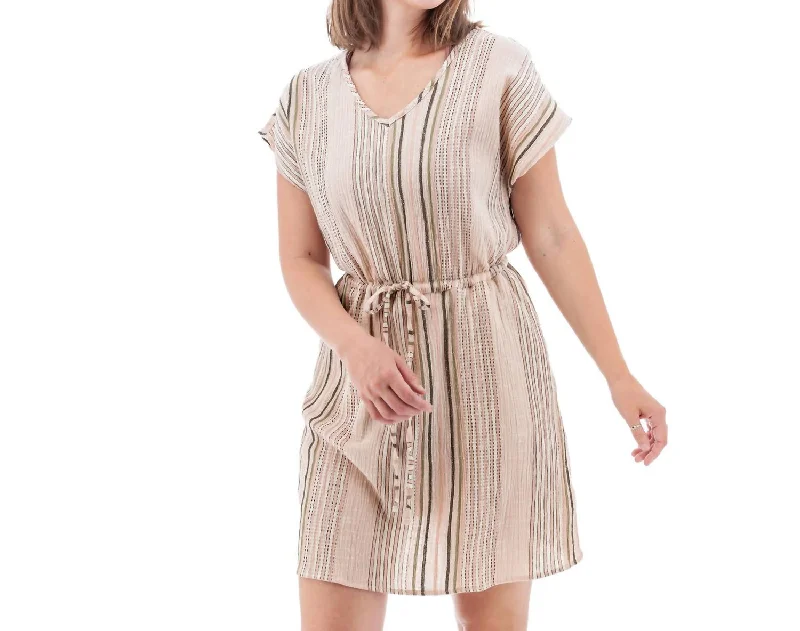 Vintage-Inspired Women's Apparel Selma Dress In Misty Rose