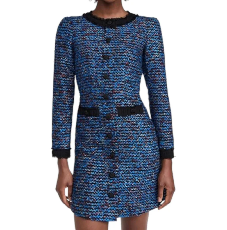 Chic Casual Style Alicia Dress In Blue