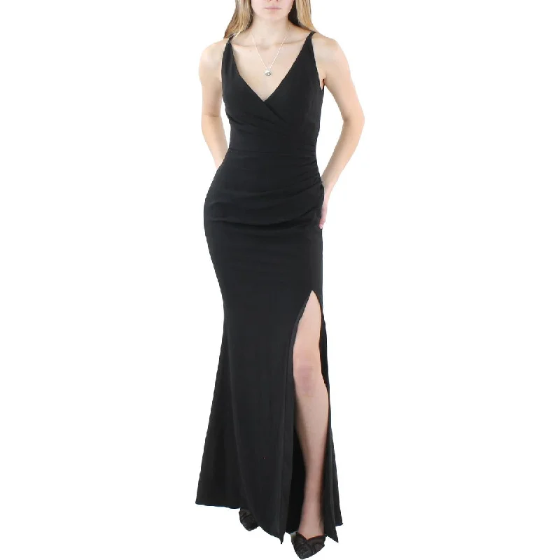 Chic And Comfortable Womens Ruched Formal Evening Dress