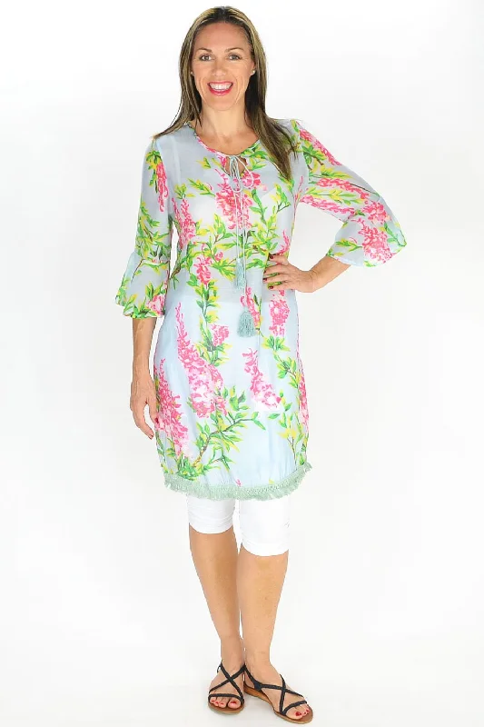 Women's Online Clothing Boutique Summer Flowers Tunic