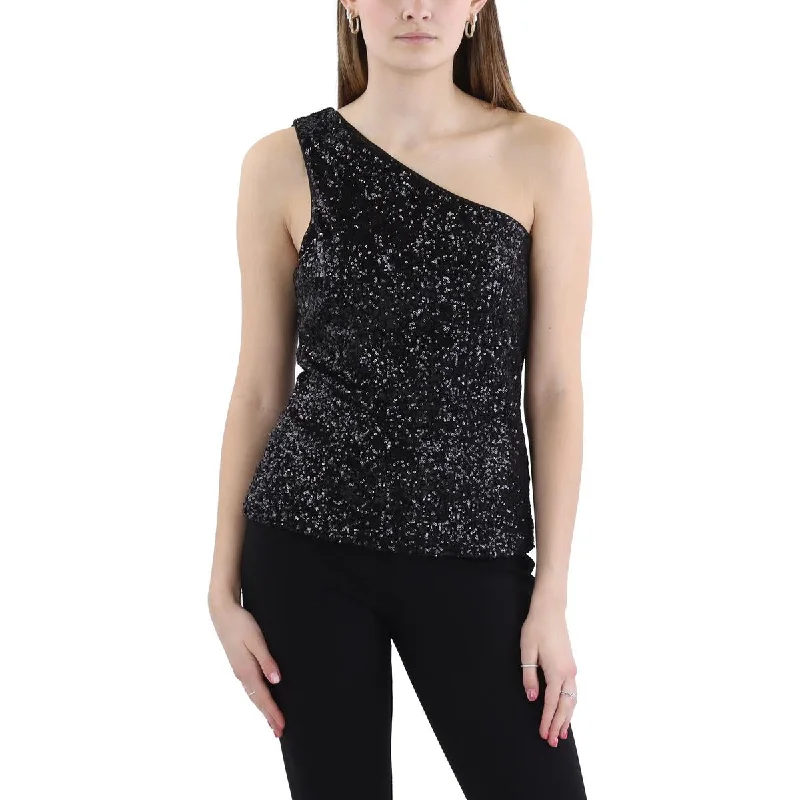 Women's Fashion Essentials Womens Sequined Polyester Pullover Top