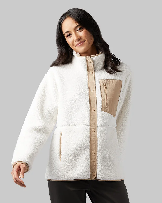 Fashion-forward Women's Clothing WOMEN'S COZY SHERPA SNAP JACKET