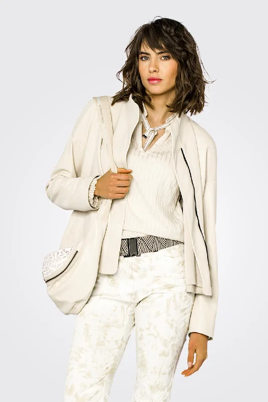 Women's Vacation Outfit Zip Jacket - Sand