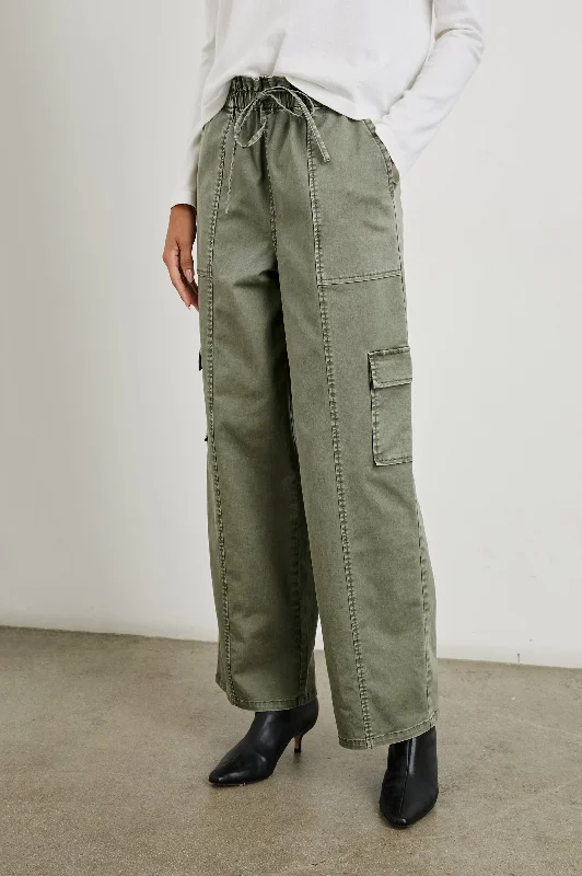 Women's Office Attire BODIE PANT - DARK OLIVE