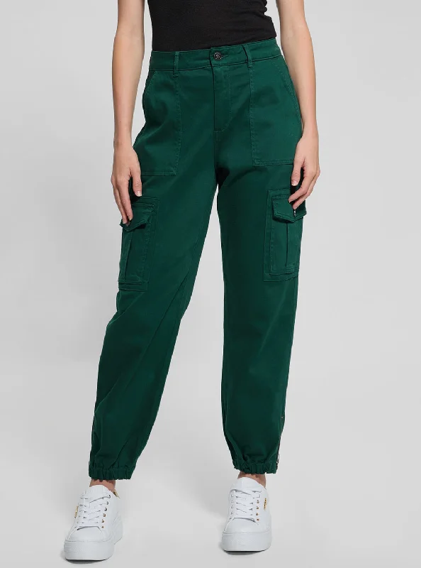 Must-Have Styles Dark Green Juno Cargo Pant