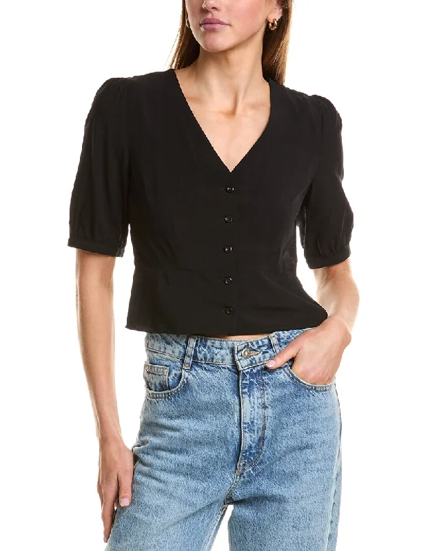 Casual Outfit For Women KULE Button Cropped Blouse