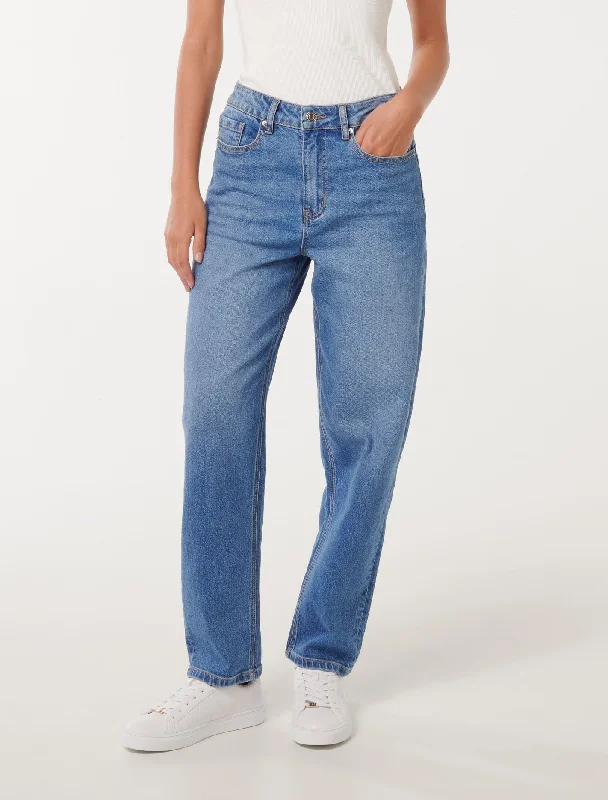 Women's Vacation Outfit Cindy Barrel Leg Jeans