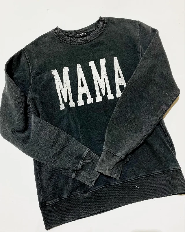 Fashion Women's Clothing "KC" Dark Gray "MAMA" Sweatshirt: Sm