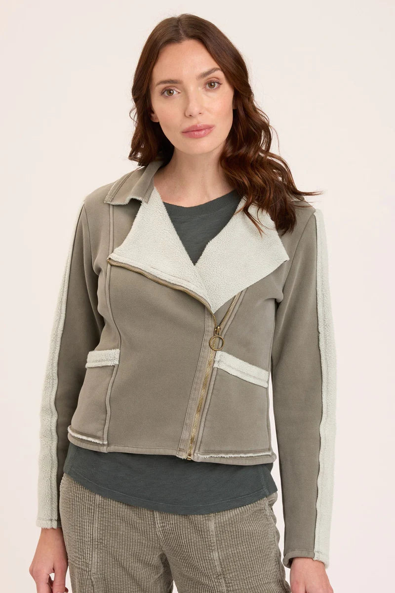 Women's Festive Attire Hanford Moto Jacket - Grove Pigment