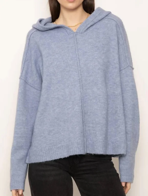 Boutique Dress Online Deacon Dolman Hoodie In Blue