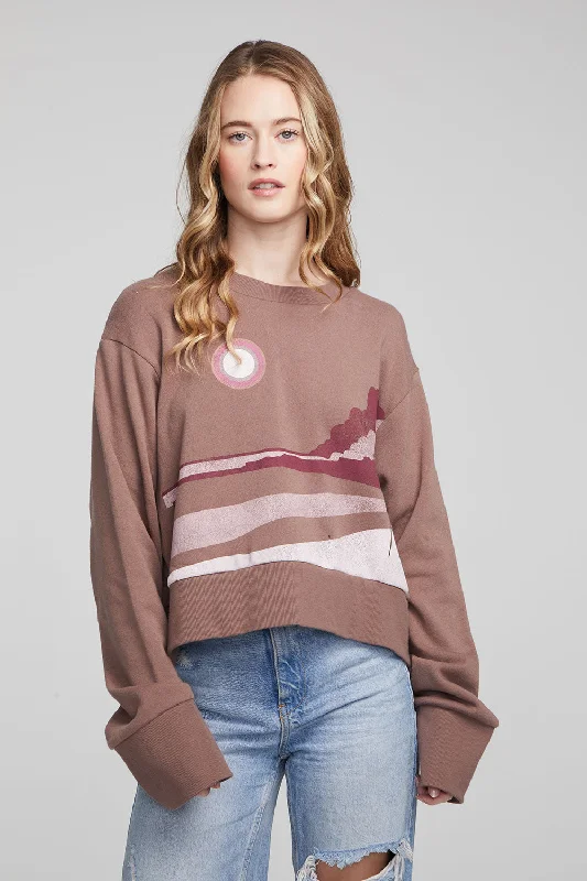 Casual Fashion Trends for Women Abstract Beach Pullover