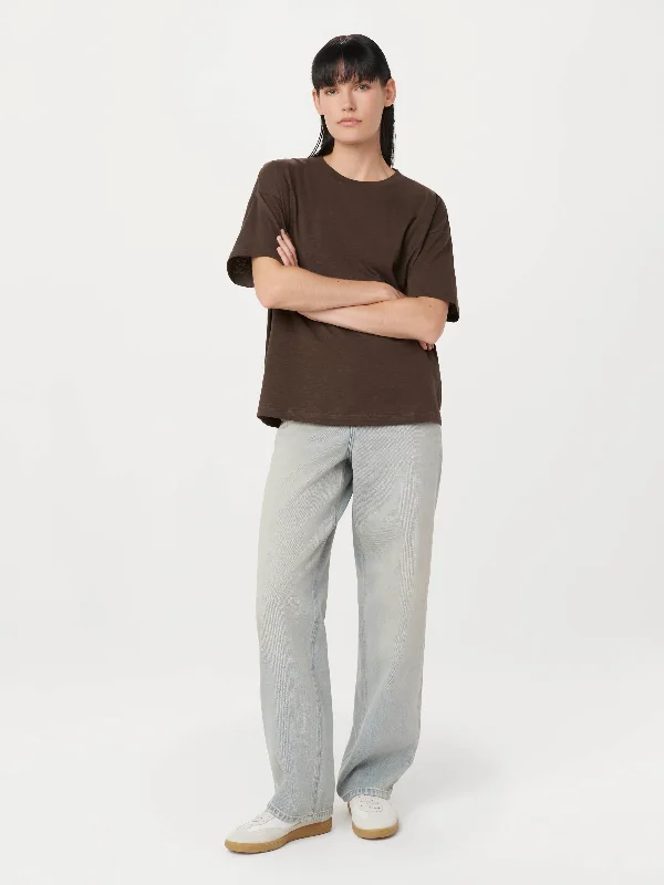 Women's Date Night Outfit The Loose T-Shirt in Brown Black