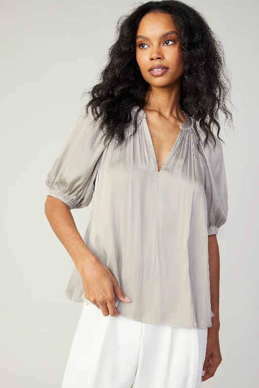 Boutique Dress Online Gathered Neckline Blouse