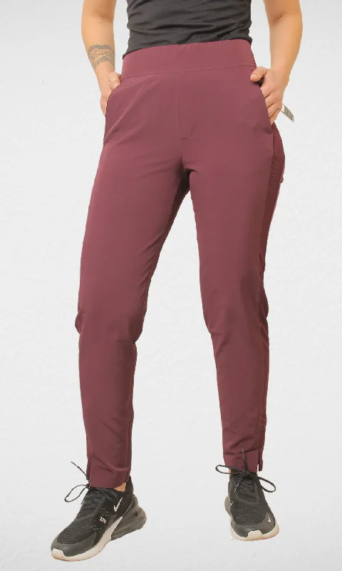 Women's Comfy Loungewear Outfit Women Sports Relaxed Pants - Burgundy