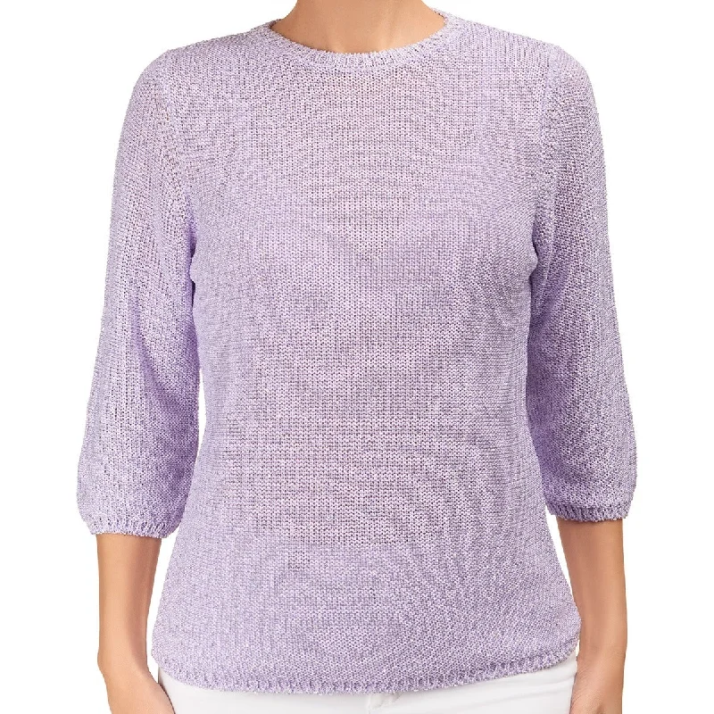 Stylish Women's Outfit Pailletami Pullover in Lilac