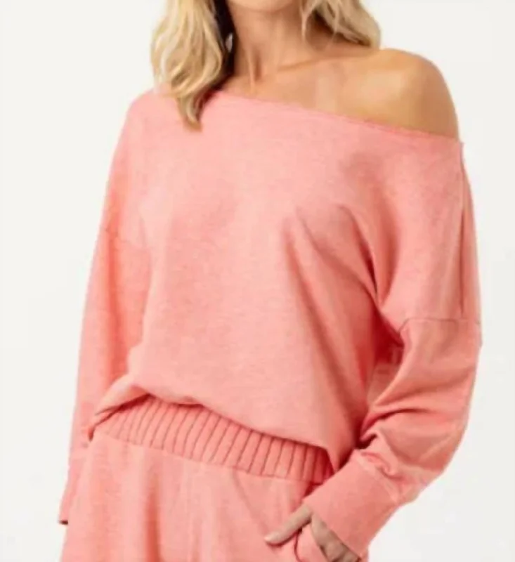 Women's Seasonal Fashion Trends Seena Pullover In Coral Heather