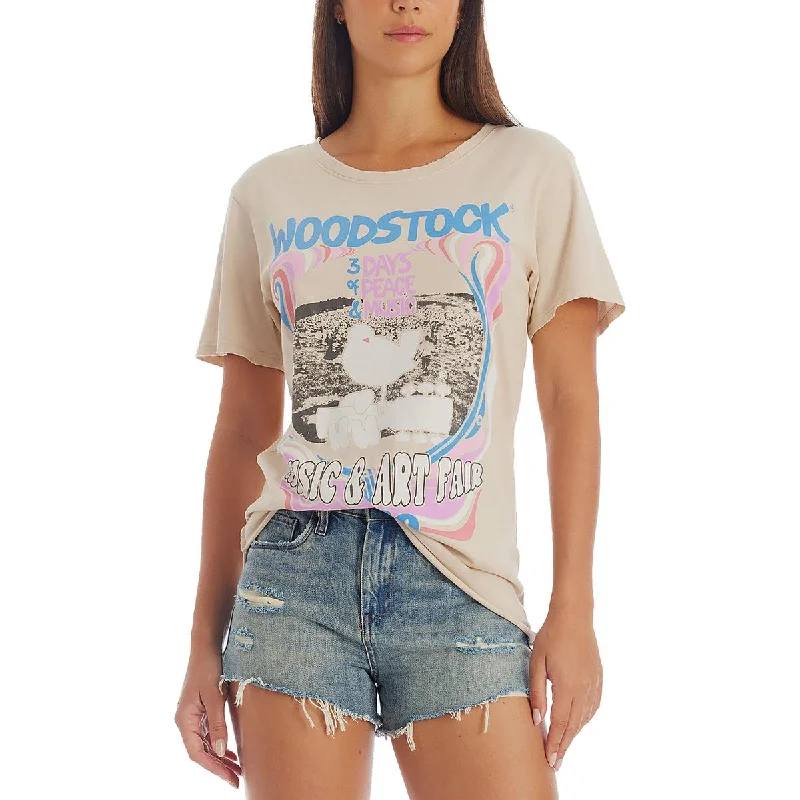 Modern Women's Outfit Woodstock Womens Distressed Cotton Pullover Top