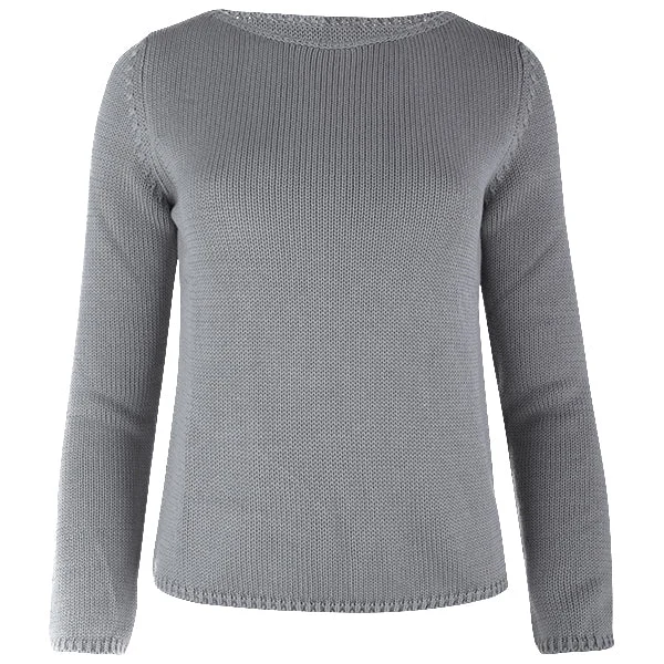 Comfortable Garments For Women Long Sleeve Pullover in Dark Grey