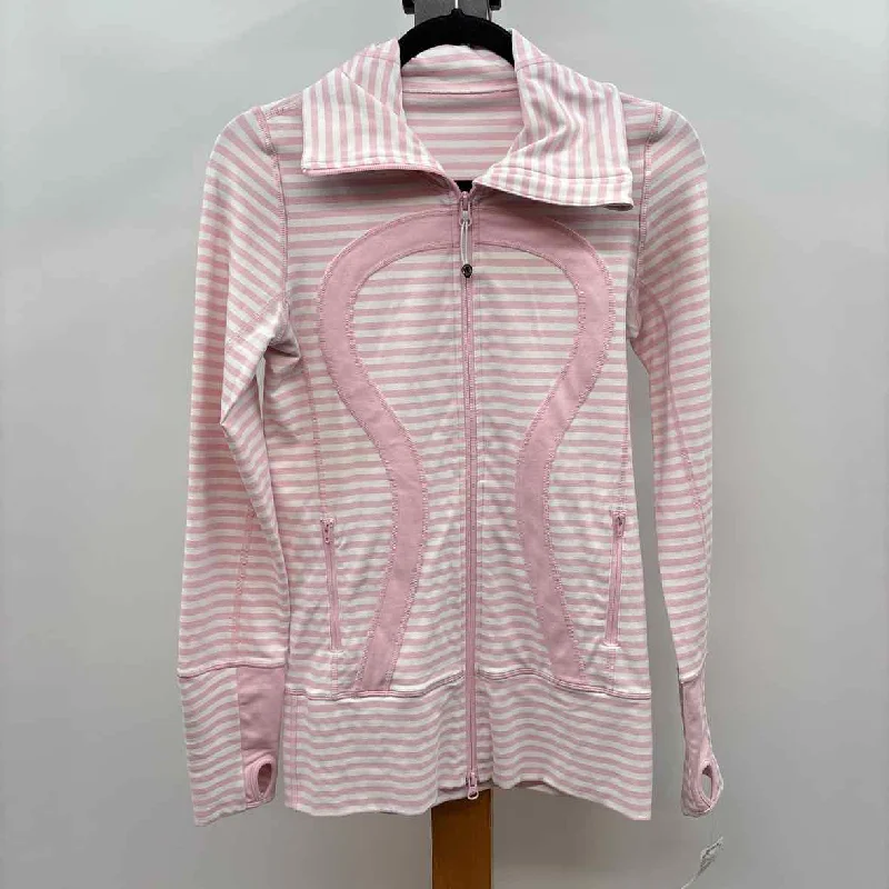 Comfortable Women's Outfits Lululemon Women's Size 4 Pink Stripe Jacket