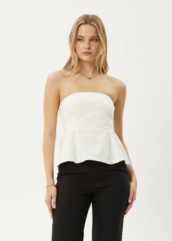 Clothing Woman AFENDS Womens Lilo - Strapless Top - Off White