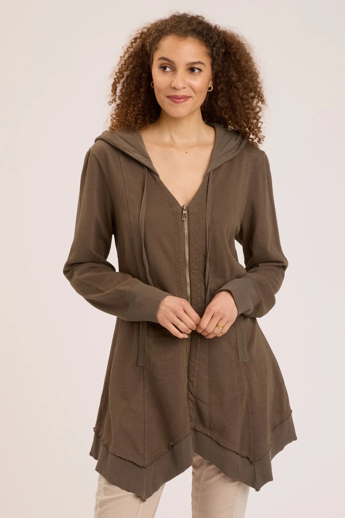 Women's Stylish Vacation Attire Merchantile Fleece Jacket - Olive