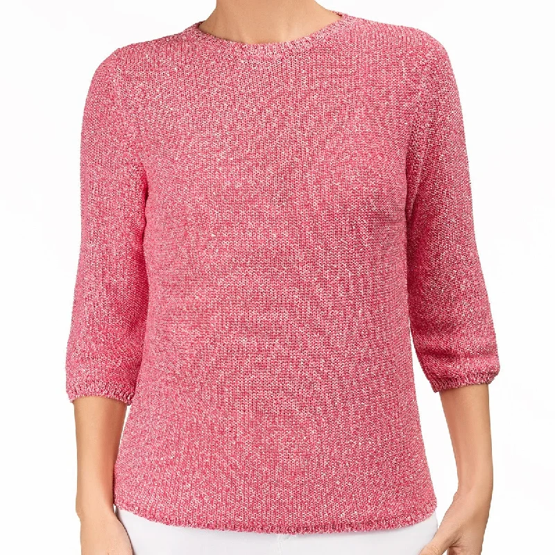 Women's Work Outfit Pailletami Pullover in Bubble Gum