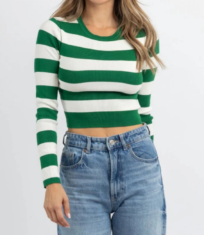 Flash Discount Jess Knit Top In Green