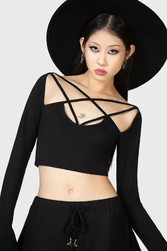 Must-Have Styles Celestial Night Crop Top