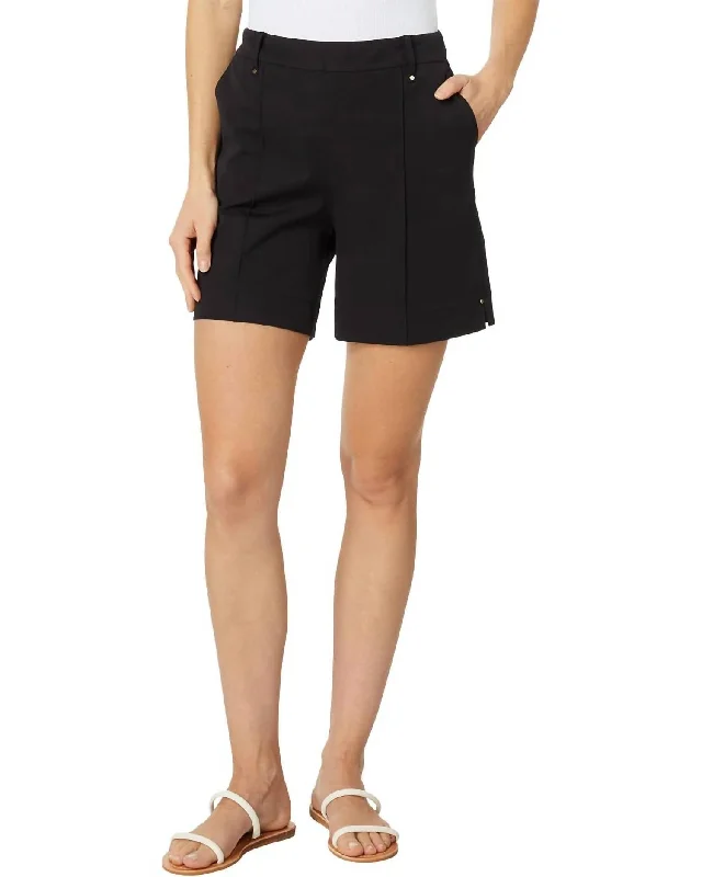 Women's Vacation Outfit Set Amanda Twill Short In Black