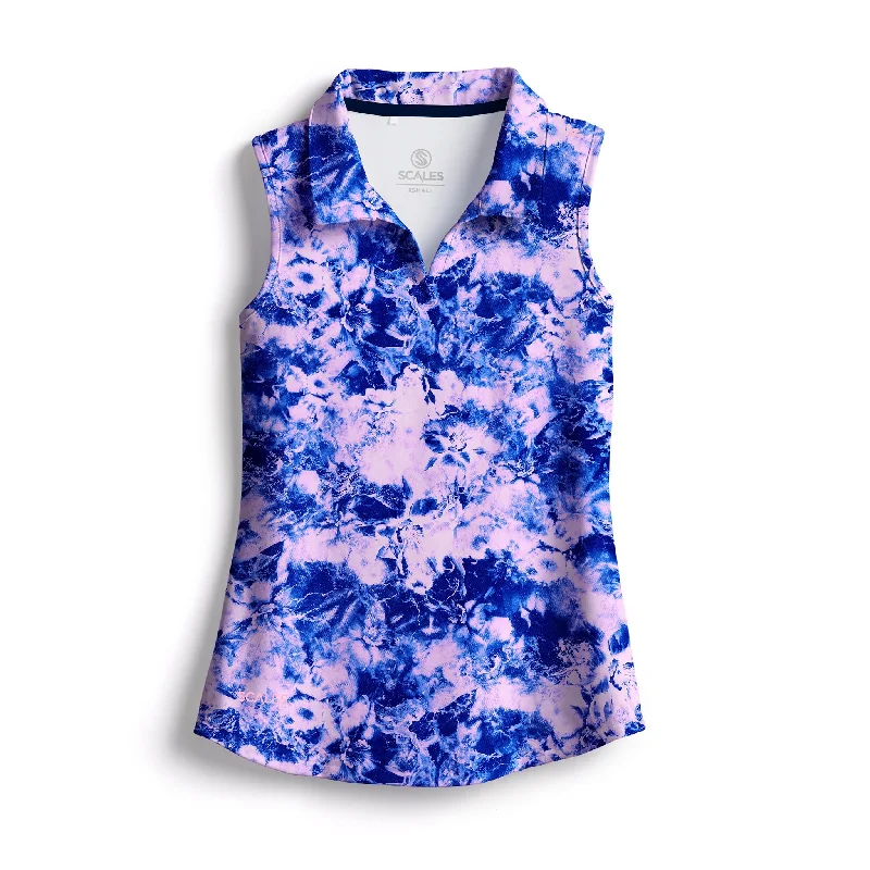 Outlet Clothing Flower Tides Womens Sleeveless Polo