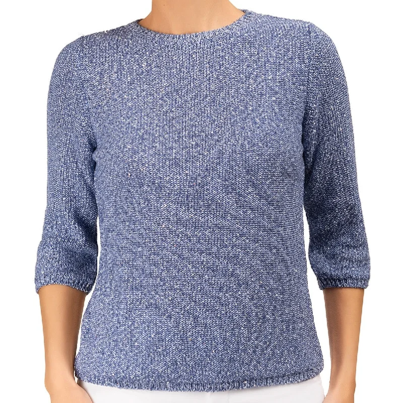 Comfortable Outfit For Women Pailletami Pullover in French Blue