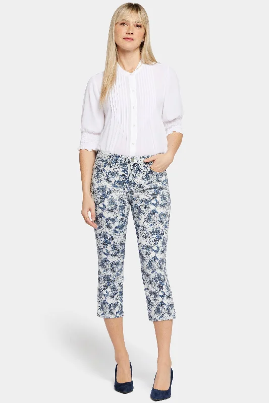 Women's Holiday Outfit Chloe Capri Jeans - Forest Lagoon