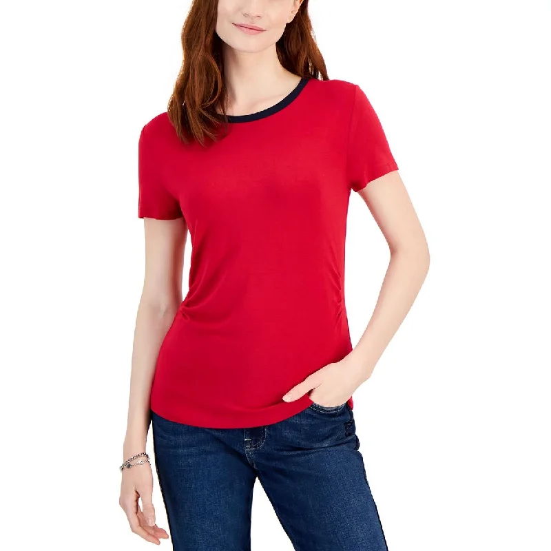 Affordable Women's Attire Womens Piping Viscose Pullover Top