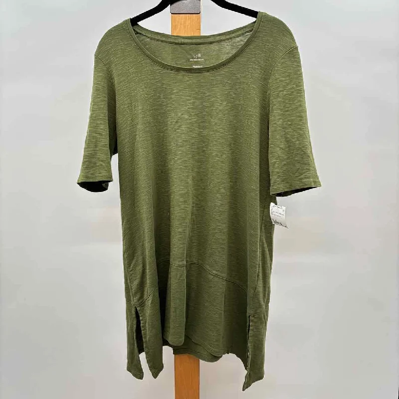 Clothing Store JJill Women's Size M Olive Heathered Tunic