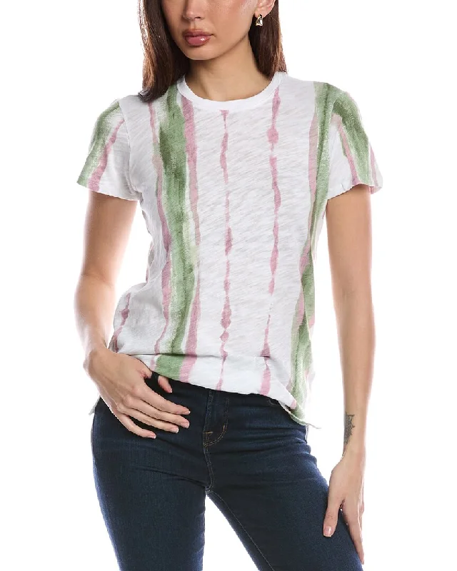 Women's Vintage-Inspired Outfit ATM Anthony Thomas Melillo Paintstroke Schoolboy T-Shirt