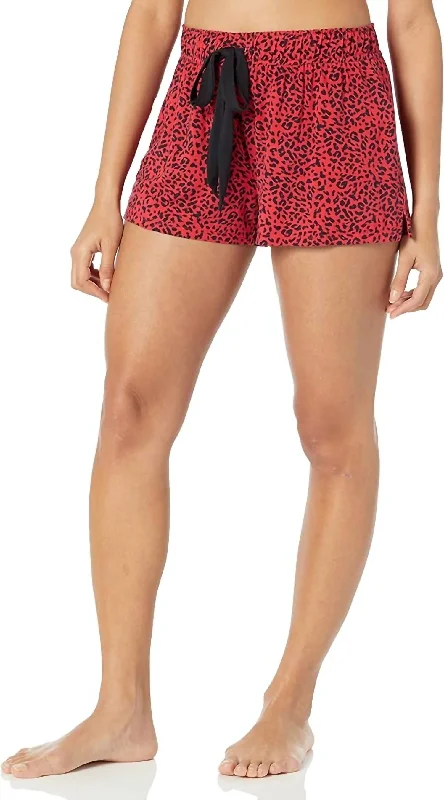 Feminine Dresses for Women in Bold Prints Leo Love Short In Red