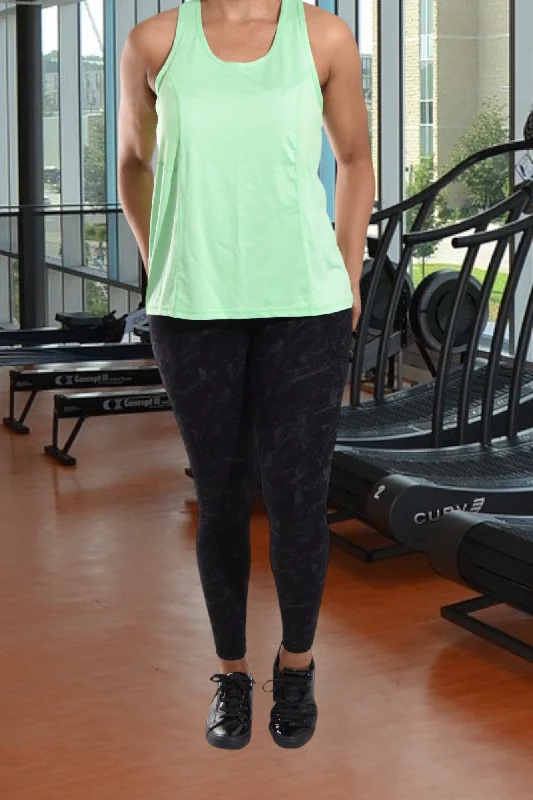 Women's Clothing Online Sale Light Green  Activewear Vest