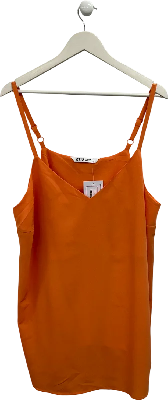 Comfortable Clothes Yours Orange Vest Top UK 22