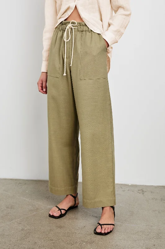 Women's High-Fashion Garments RYAN PANT - PALE OLIVE