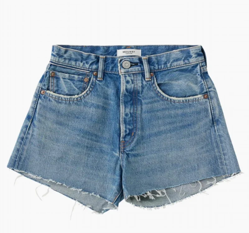 Online Boutique Stores Women's Mililani Short In Faded Medium Wash