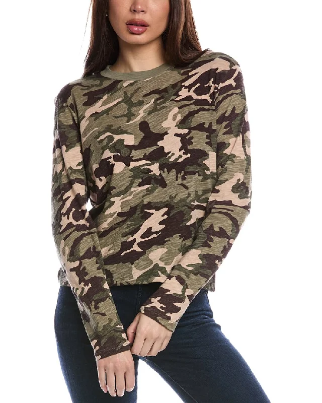 Vintage Women's Fashion ATM Anthony Thomas Melillo Camo Crop T-Shirt