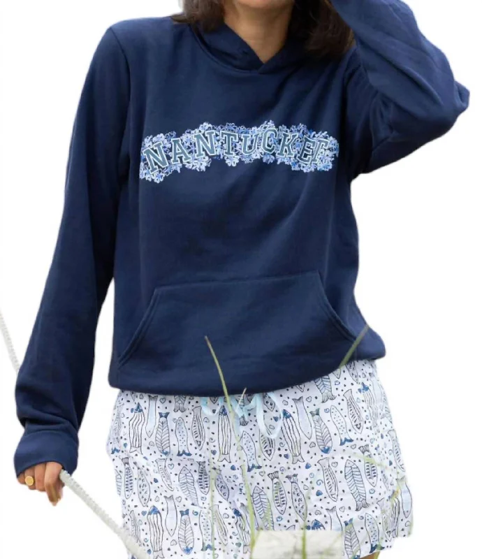 Women's Clothing Online Endless Summer Nantucket Hoodie In Navy