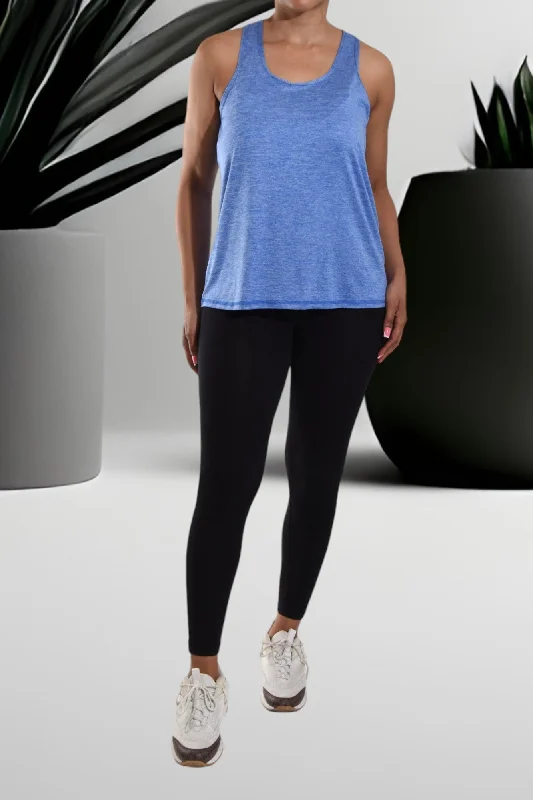 Clothing Woman Activewear Blue Shaded Vest