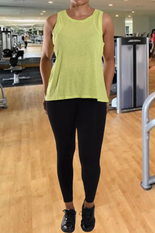 Women's Clothing Stores Lemon Activewear Slit Vest