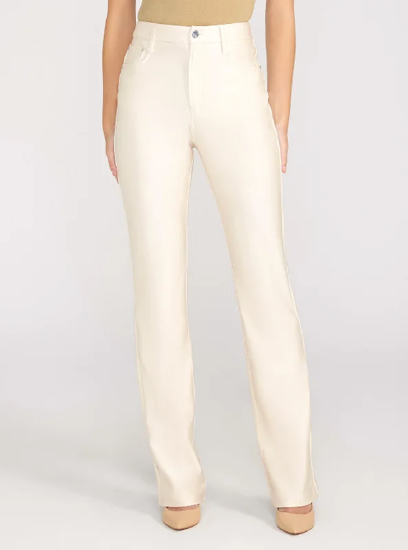 Women's Formal Apparel Stone High-Rise 80s Straight Pants