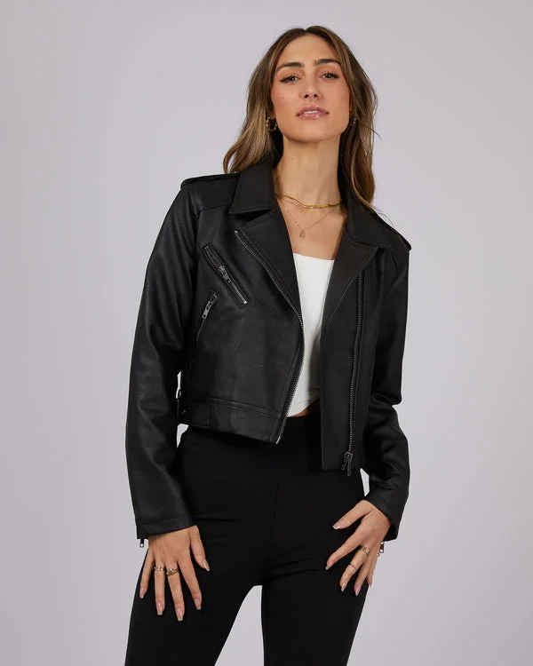 Women's Luxury Garments Jorge Demi Moto Jacket Black