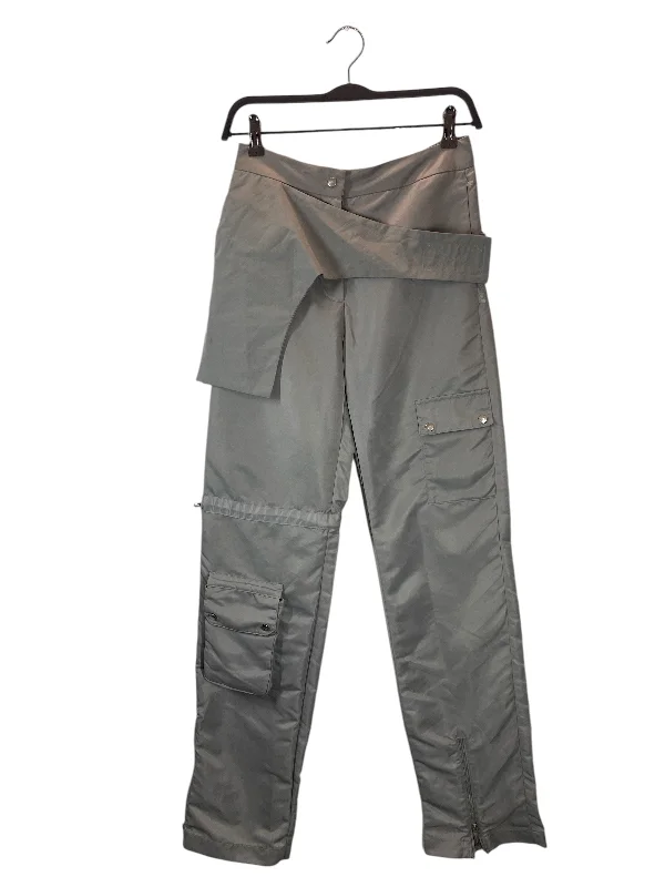 Women's Holiday Apparel HELIOT EMIL/Straight Pants/M/Nylon/GRY/CARGO POCKET