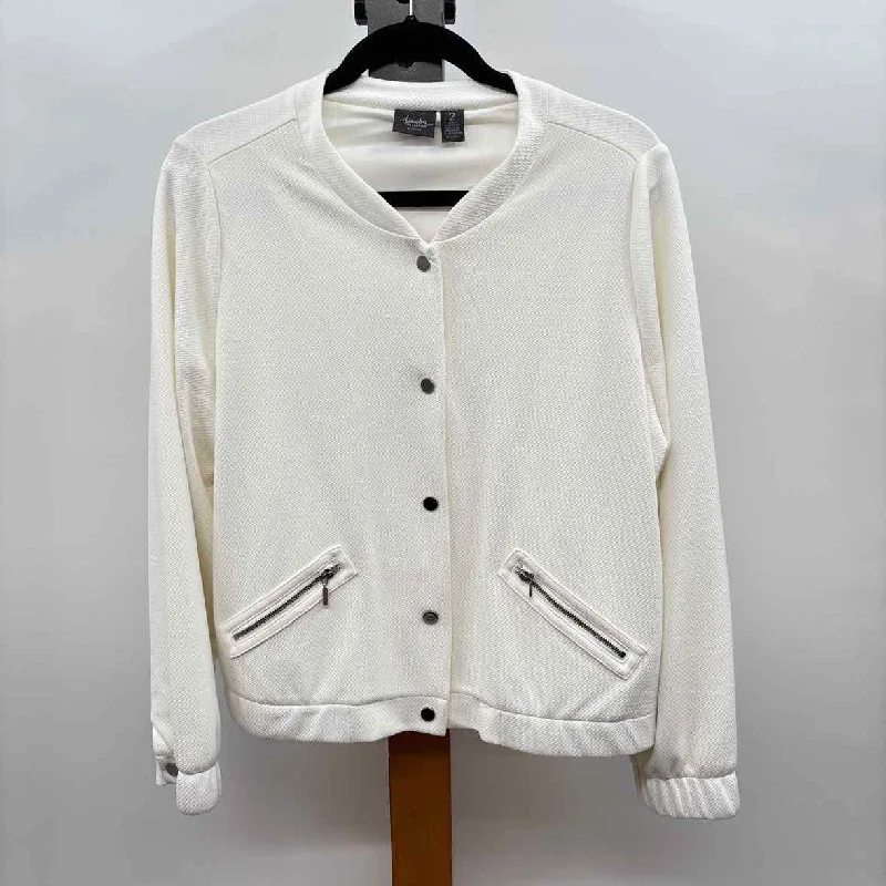 Women's Chic Outfit Chico's Women's Size L Ivory Solid Jacket