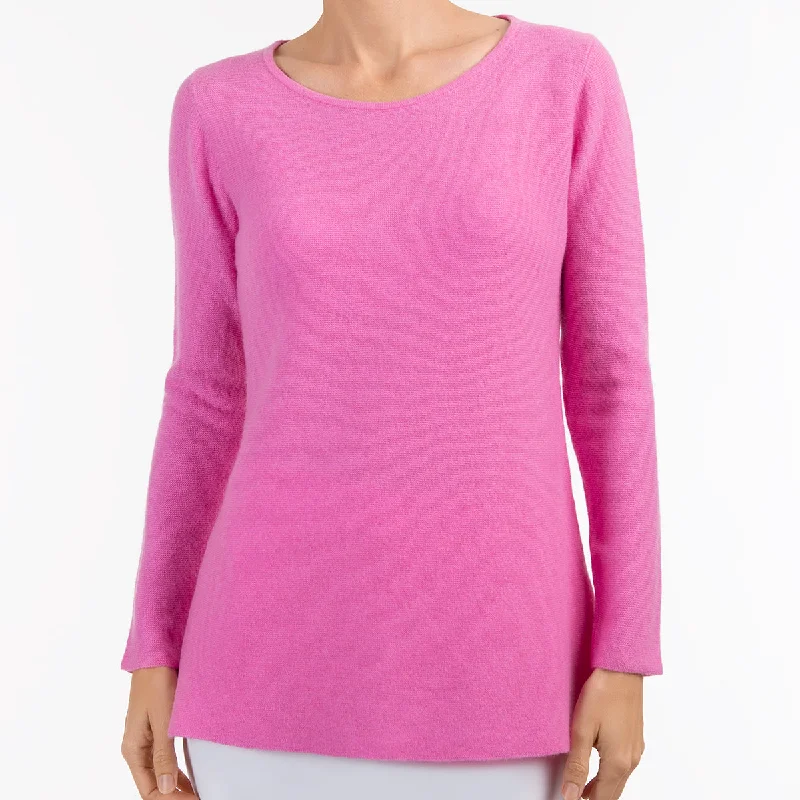 Women's Attire Round Neck Pullover in Bubble Gum