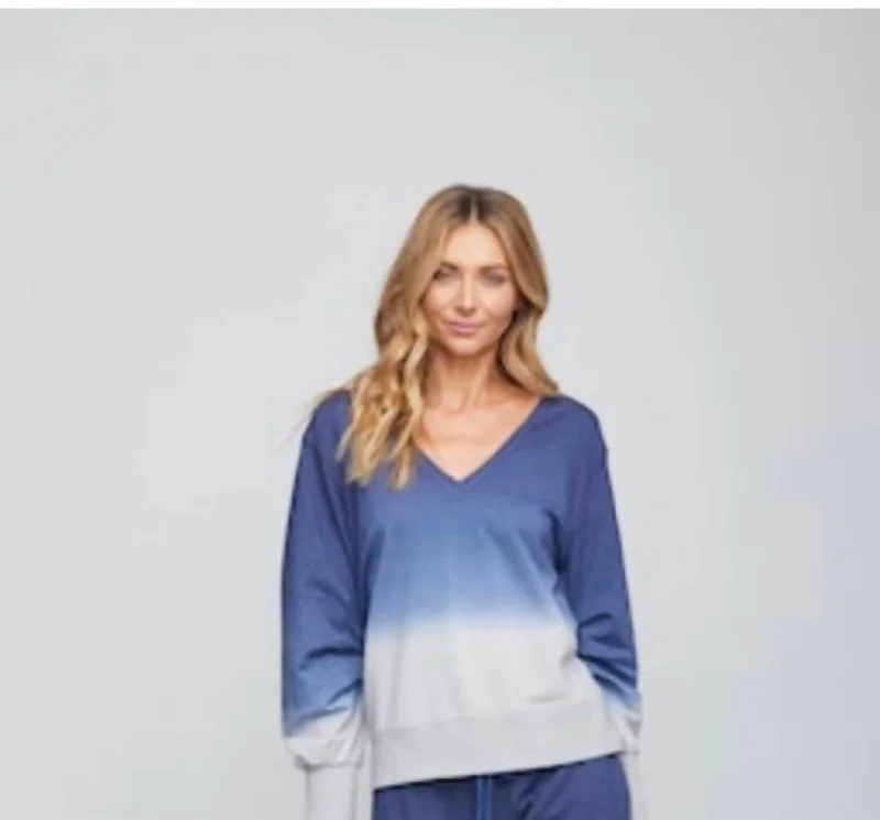 Workwear Fashion for Women Mark Pullover In Navy Dip Dye